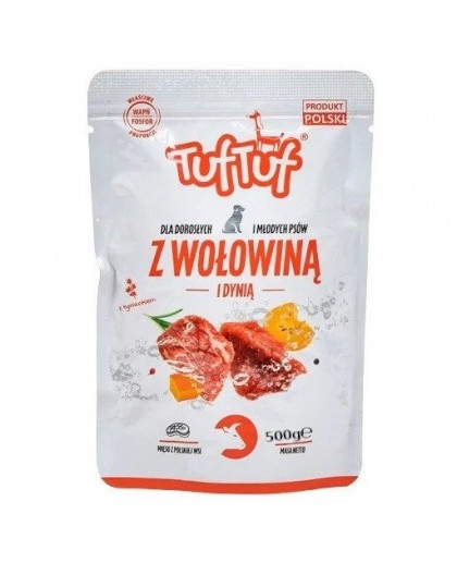 TUF TUF Beef with pumpkin - wet dog food - 500g