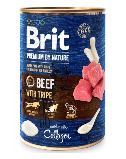 BRIT Premium by Nature Beef with Tripe - Wet dog food - 400 g