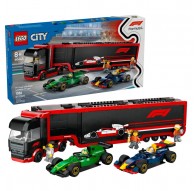 LEGO CITY 60445 F1 - Truck with RB20 & AMR24 F1 Cars
