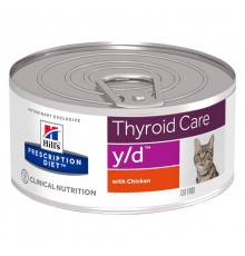 HILL'S PRESCRIPTION DIET Thyroid Care Feline y/d Wet cat food Chicken 156 g