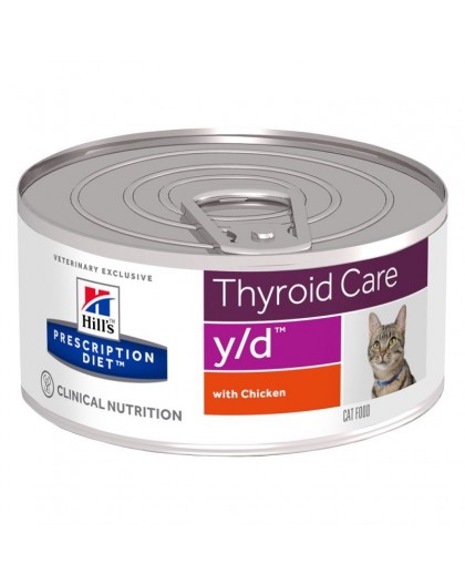 HILL'S PRESCRIPTION DIET Thyroid Care Feline y/d Wet cat food Chicken 156 g