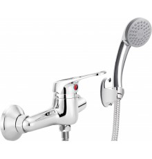 Wall-mounted shower faucet with shower set
