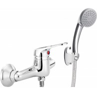 Wall-mounted shower faucet with shower set