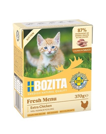 BOZITA Fresh Menu Kitten Chunks in sauce - wet cat food - 370g