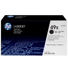 HP 49X toner cartridge 2 pc(s) Original Black