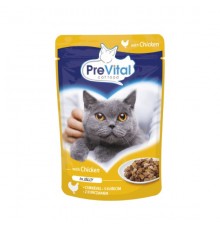 PREVITAL Chicken in jelly - wet cat food - 100g
