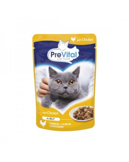 PREVITAL Chicken in jelly - wet cat food - 100g