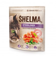 SHELMA Sterilised Rich in salmon - dry cat food - 750g