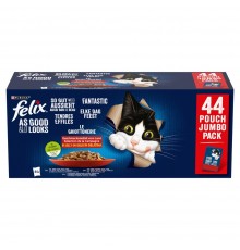 PURINA Felix Fantastic Mix in jelly - wet cat food - 44 x 85g