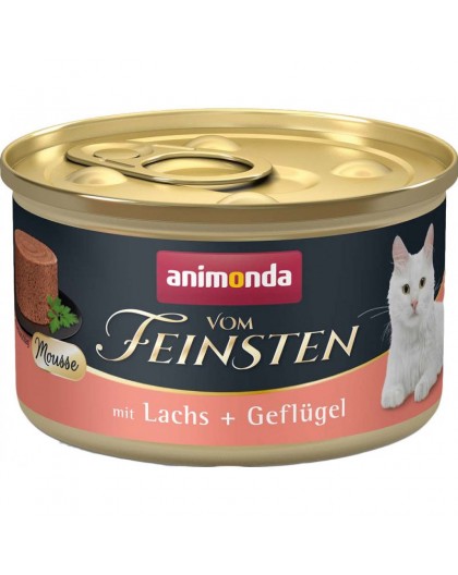 ANIMONDA Vom Feinsten Mousse Salmon and poultry - wet cat food - 85g