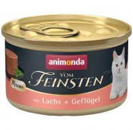ANIMONDA Vom Feinsten Mousse Salmon and poultry - wet cat food - 85g