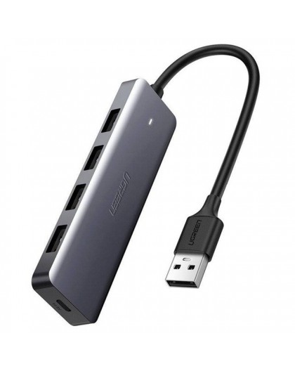 Ugreen Hub 4-in-1 USB-C Adapter to 4× USB 3.0 + USB-C Grey