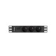 LANBERG 10" RACK POWER STRIP (1U, 16A, 3X 230V PL)