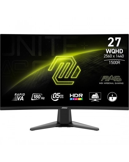 MSI MAG 27CQ6F computer monitor 68.6 cm (27") 2560 x 1440 pixels Quad HD LCD Black