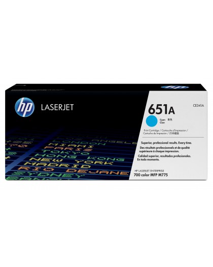 HP 651A Cyan Original LaserJet Toner Cartridge