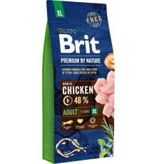BRIT Premium by Nature Adult XL Chicken - dry dog food - 15 kg