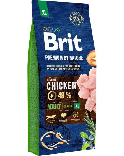 BRIT Premium by Nature Adult XL Chicken - dry dog food - 15 kg