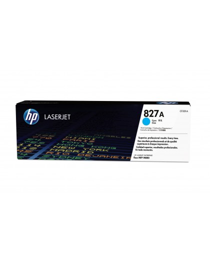 HP 827A Cyan Original LaserJet Toner Cartridge
