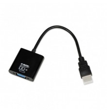 iBox IAHV01 video cable adapter HDMI Type A (Standard) VGA (D-Sub) Black