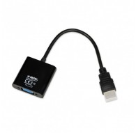 iBox IAHV01 video cable adapter HDMI Type A (Standard) VGA (D-Sub) Black