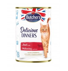 BUTCHER'S Delicious Dinners Pieces of beef in jelly - wet cat food - 400g