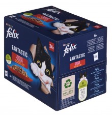 Felix Fantastic country flavors in jelly - Wet food for cats - 24x 85g