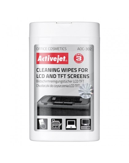 Activejet AOC-302 LCD matrix wipes 100 pcs.