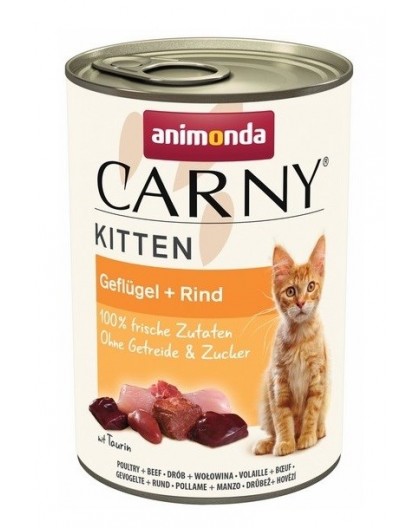 ANIMONDA Carny Kitten Beef with poultry - wet cat food - 400g