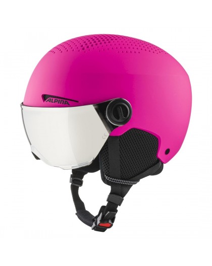 Alpina Zupo Visor winter helmet Q-Lite Pink Matt 51-55