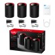 Cudy M3000 3-Pack Dual-band (2.4 GHz / 5 GHz) Wi-Fi 6 (802.11ax) Black, Red 1 Internal