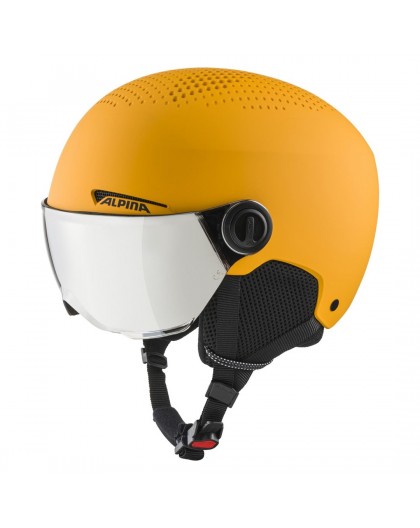 Alpina Zupo Visor Q-Lite Burned-Yellow winter helmet. Matt 51-55
