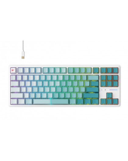 Havit KB901L - gaming keyboard (white and green)