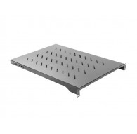 LANBERG SHELF FOR 19'' CABINETS 1000MM (1U, 483 X 750MM LOAD CAPACITY UP TO 15KG, 4 POINT MOUNTING) BLACK RAL9004