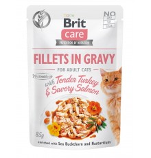 BRIT Care Fillets in Gravy turkey and salmon in sauce - wet cat food - 85 g