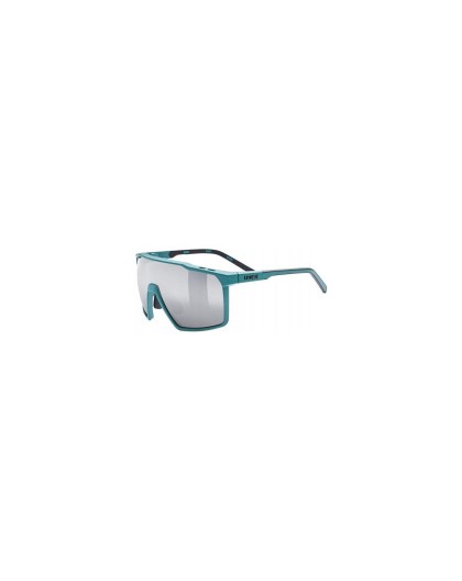 Cycling sunglasses Uvex MTN S - teal mat/mir.silve
