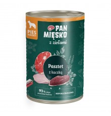 PAN MIĘSKO with herbs Duck pate - wet dog food - 400g