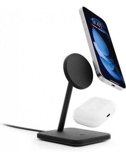 Wireless charging stand Qi2 for 2 devices MagSafe