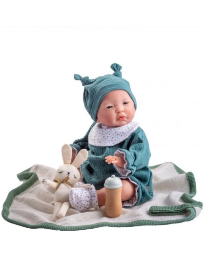 38938 Joelle Crying Doll Made of Roses. blanket 38cm