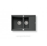 Sink, SOFTLINE (79x51) 1 1/2B 1D black