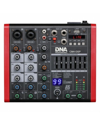 DNA CM4-DSP - Mikser audio, USB, MP3, Bluetooth, Phantom