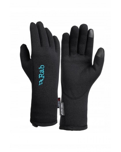 Power stretch contact gloves women-black-l RAB