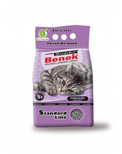 Certech Super Benek Standard Lavender - Cat Litter Clumping 5 l