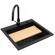 Sink SIROS (57x51.5) 1B, volcano Black