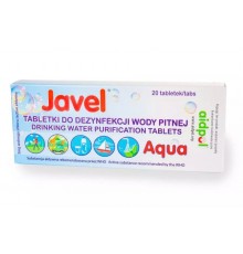 Javel Aqua water disinfection tablets, 20 pcs