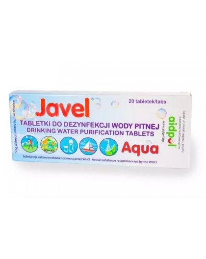 Javel Aqua water disinfection tablets, 20 pcs