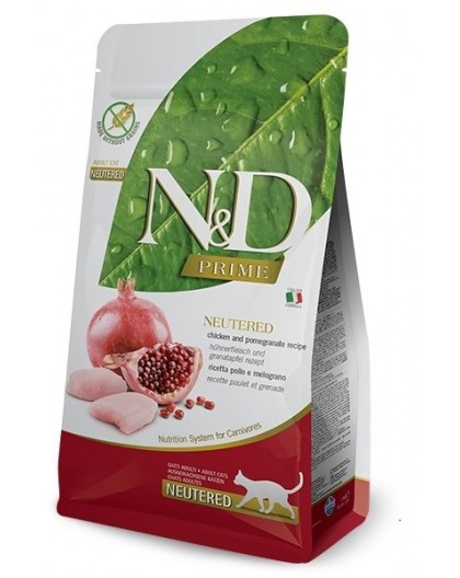 FARMINA N&D Prime Neutered Chicken&Pomegranate Adult - dry cat food - 5 kg
