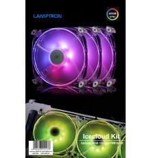 Lamptron Icecloud+ ARGB 120 Triple PWM Fan Kit - transparent