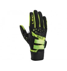 Leki HRC Race Shark Gloves - black/neonyellow