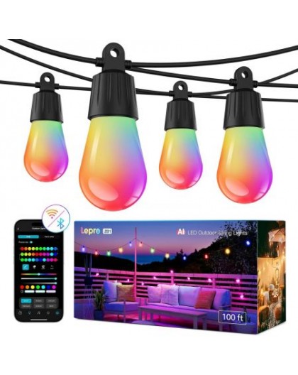Smart outdoor lights 30M ZB1 AI, multicolor