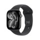 Apple Watch Series 11 GPS 46mm Jet Black Aluminium Case with Black Sport Band - M/L